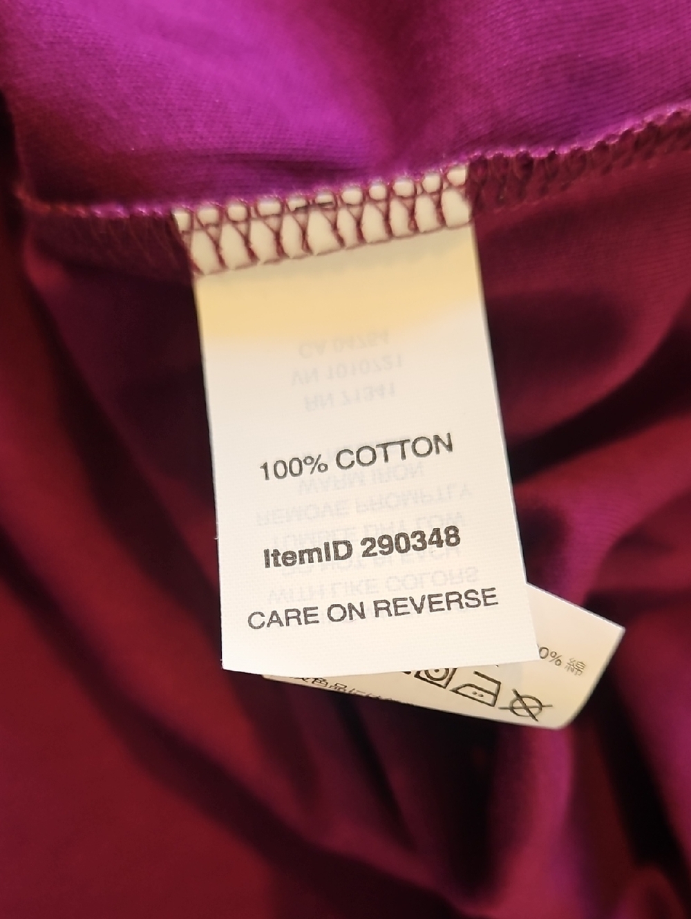 👚L.L. Bean Bright Raspberry V Neck Top - Picture 7 of 7